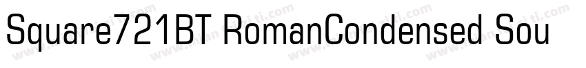 Square721BT RomanCondensed SourceHa字体转换